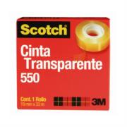 Cinta Scotch 3M 550 19x33 Transparente Adhesiva