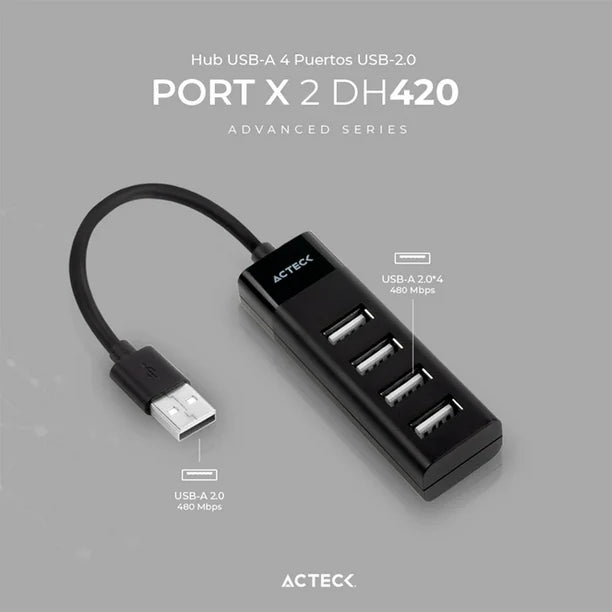 Hub USB ACTECK DH420