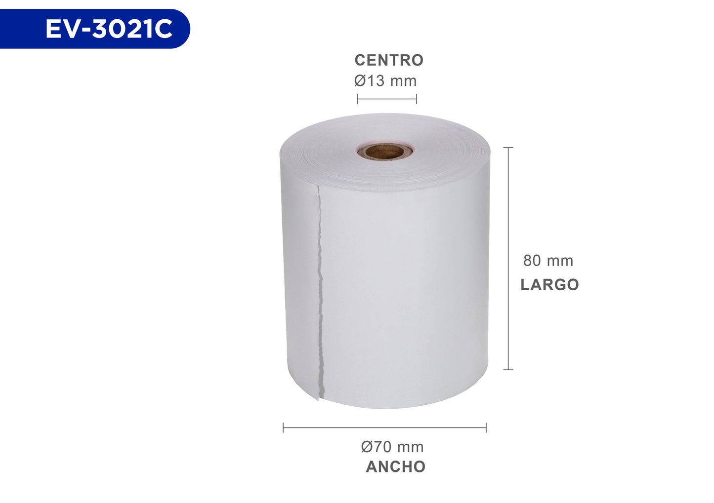 Rollos de papel EVOTEC EV-3021C