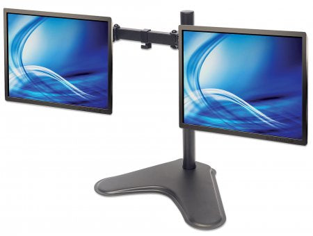 Soporte para dos monitores MANHATTAN Movimiento con brazos de doble articulación