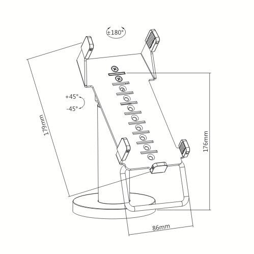Soporte para Terminal de Punto de Venta MANHATTAN VeriFone VX 520