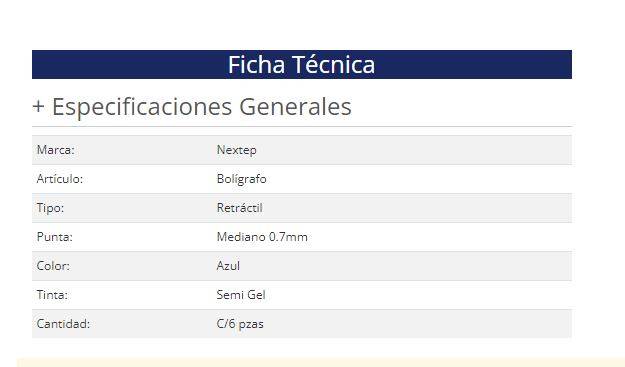 Bolígrafo Nextep NE-062A