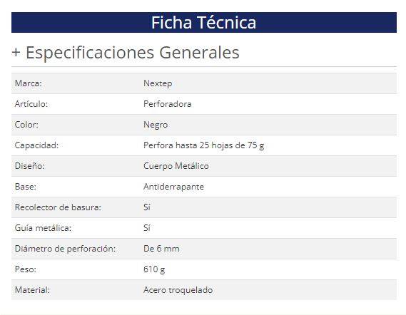 Perforadora Nextep NE-120