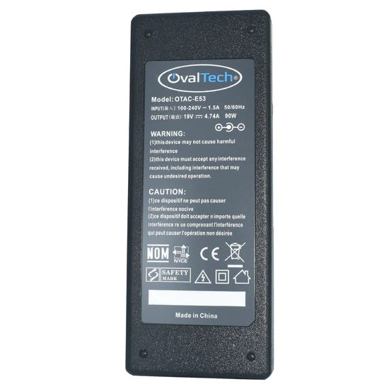 Adaptador para Computadora Portatil OVALTECH 19V/4.74AH puerto USB para CQ42