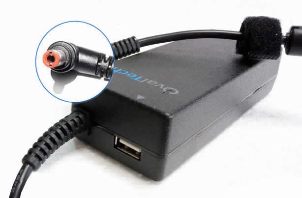 Adaptador para Computadora Portátil OVALTECH 20V/4.5AH C/Blister + USB