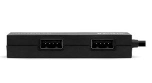 Hub USB V2.0, Compacto, 4 Puertos, Negro BROBOTIX 497677