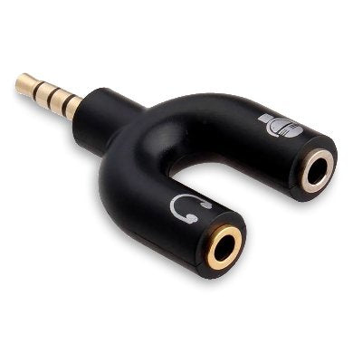 Adaptador Stereo 3.5 mm Macho a Dual 3.5 mm H BROBOTIX 181802-2
