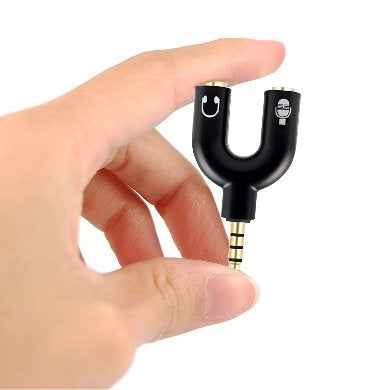 Adaptador Stereo 3.5 mm Macho a Dual 3.5 mm H BROBOTIX 181802-2