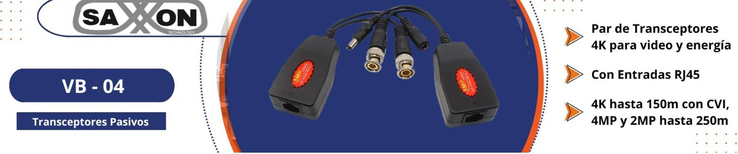 Transceptores SAXXON RJ-45 VB-04
