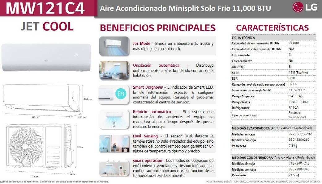Mini Split LG MW121C4