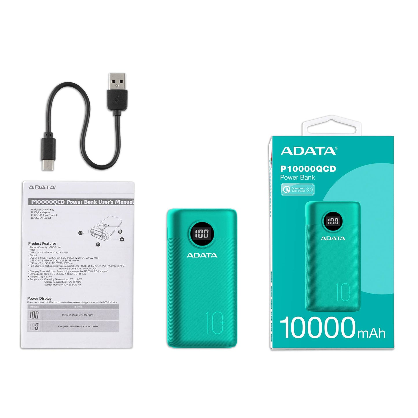 Power bank ADATA P20000QCD