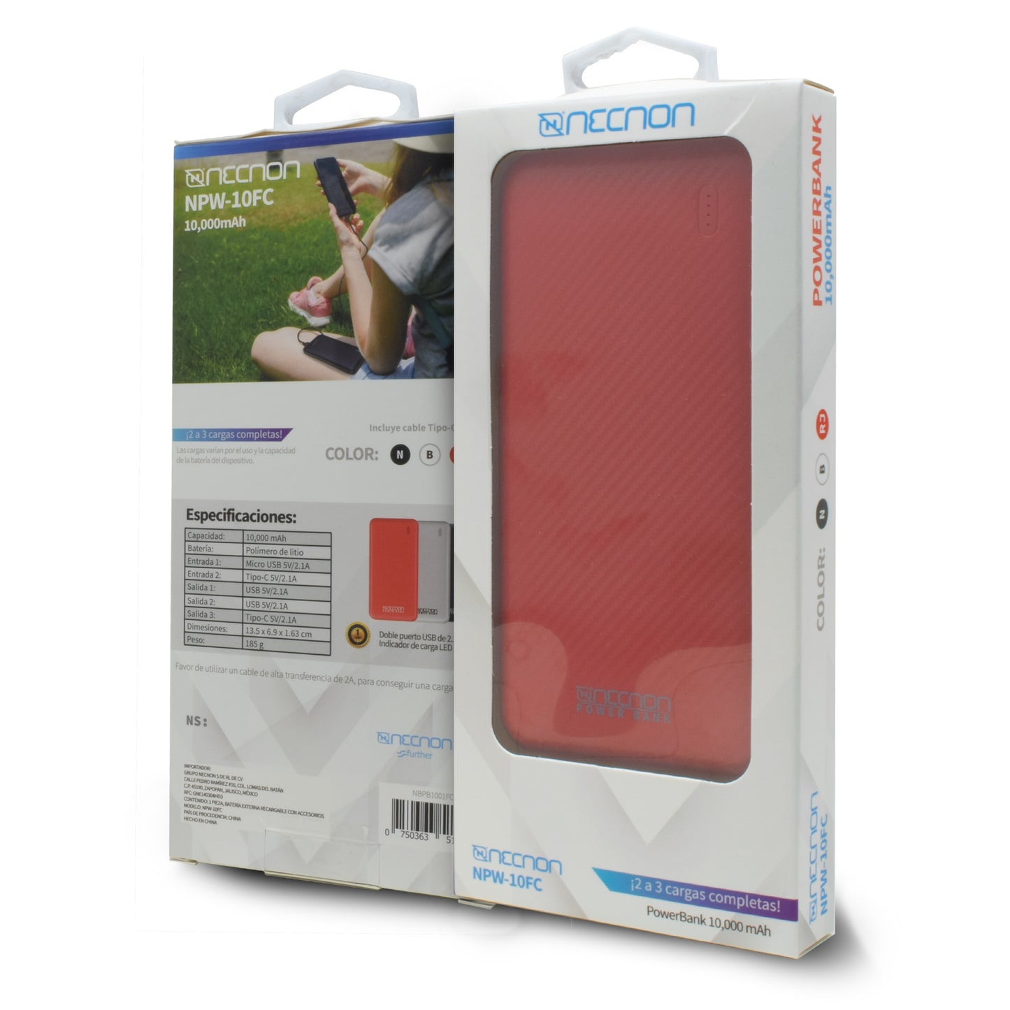 Power Bank NECNON NPW-10FC