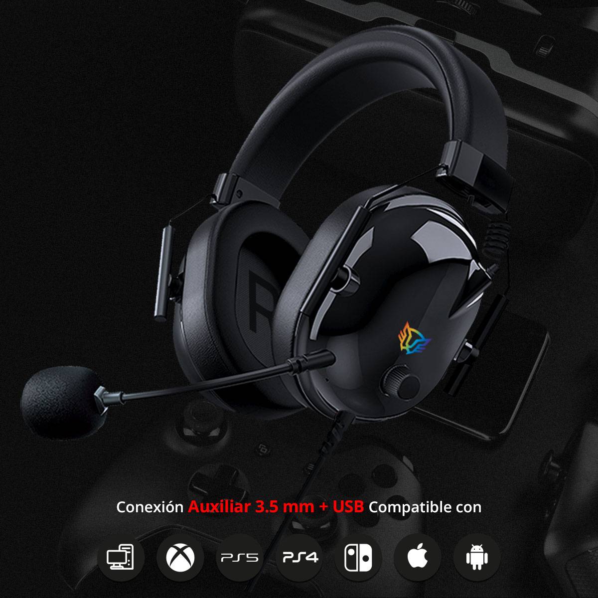 Diademas Gaming Balam Rush HA757