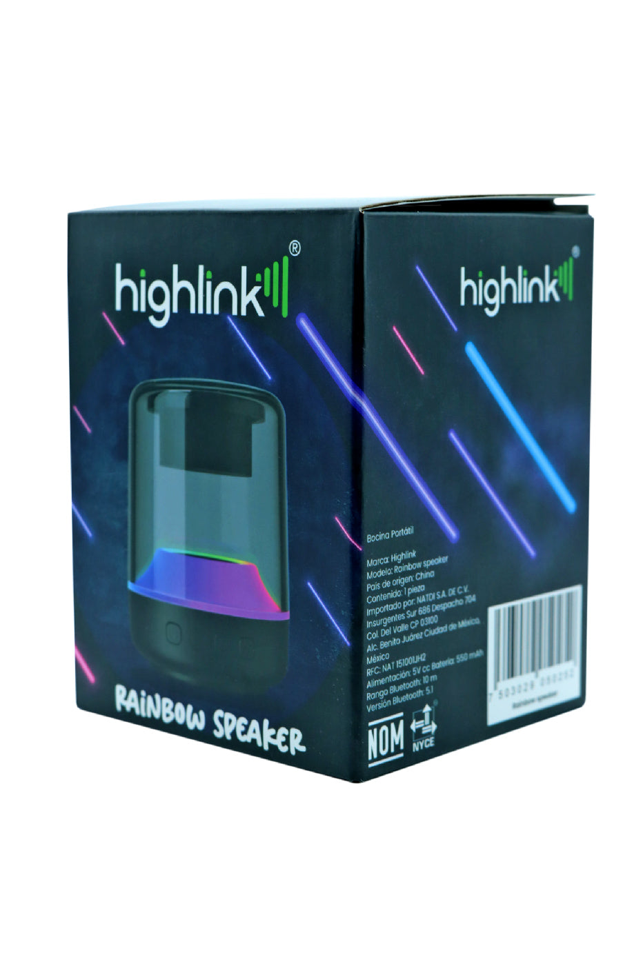 bocina Highlink RAINBOW