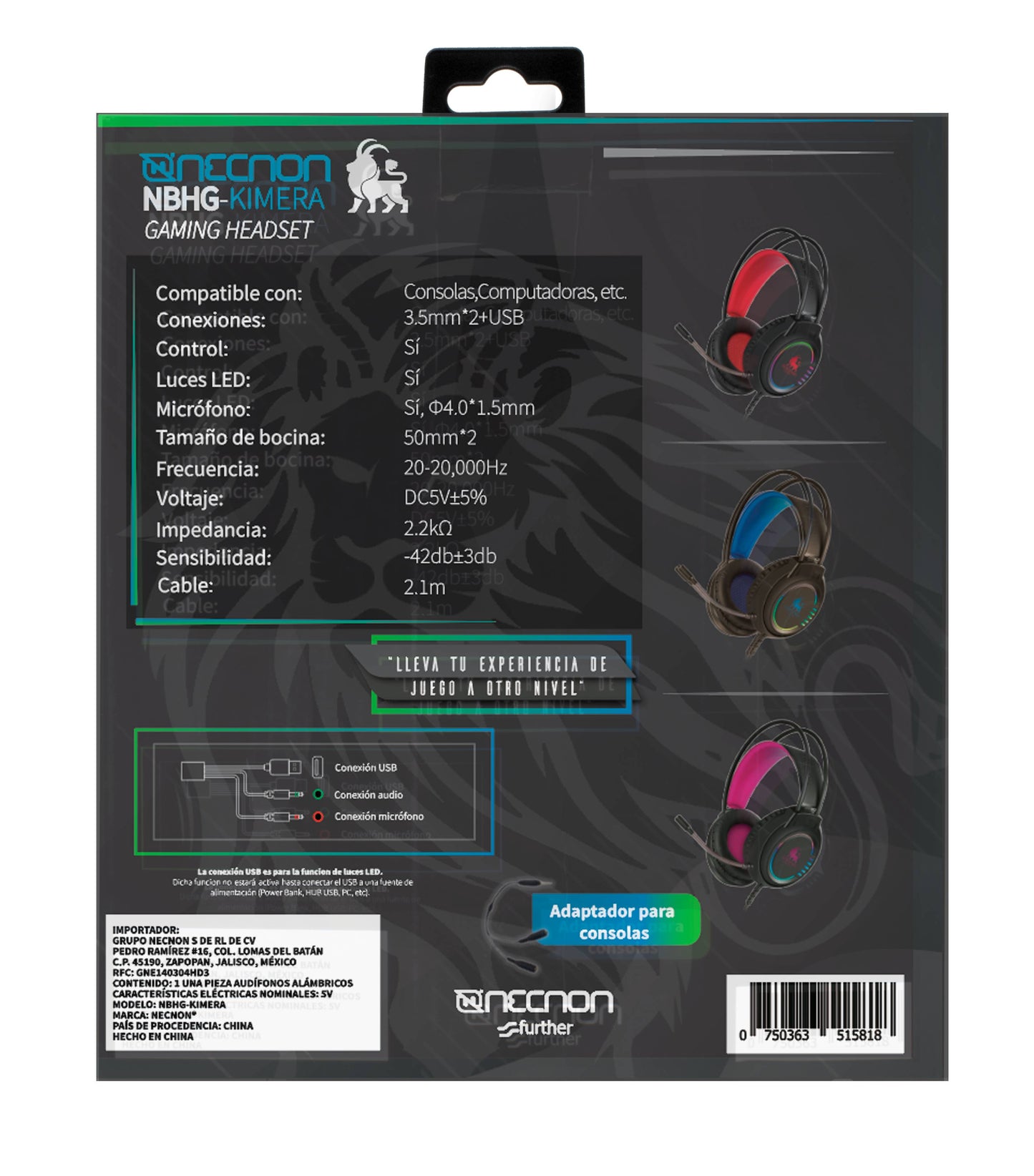 Audifonos NECNON NBHG-KIMERA