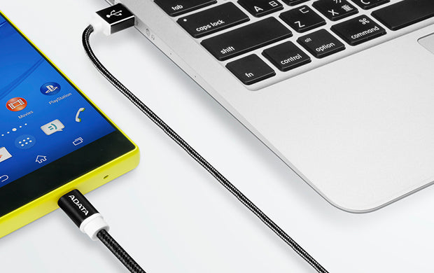 Cable Micro USB ADATA AMUCAL-100CMK-CBK