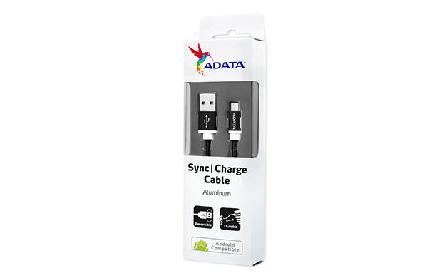 Cable Micro USB ADATA AMUCAL-100CMK-CBK