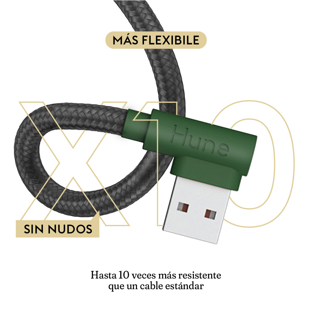 Cable Braided USB - USB Micro Hune Hiedra