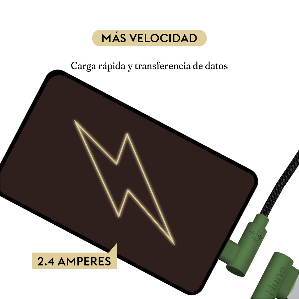 Cable Braided USB - Lightning Hune Hiedra