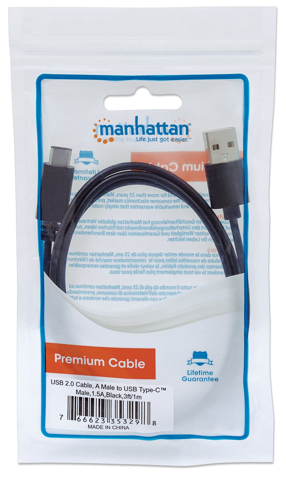 Cable USB MANHATTAN 353298