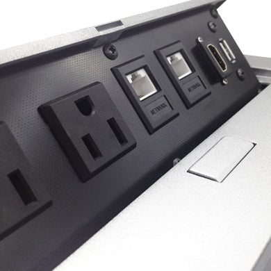 CAJA PARA MESA: HDMI, USB, RJ45 CAT6 BROBOTIX 171224