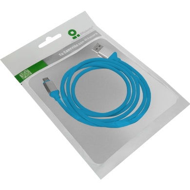 Cable USB V2.0 a Micro de PVC Texturizado BROBOTIX 161208A