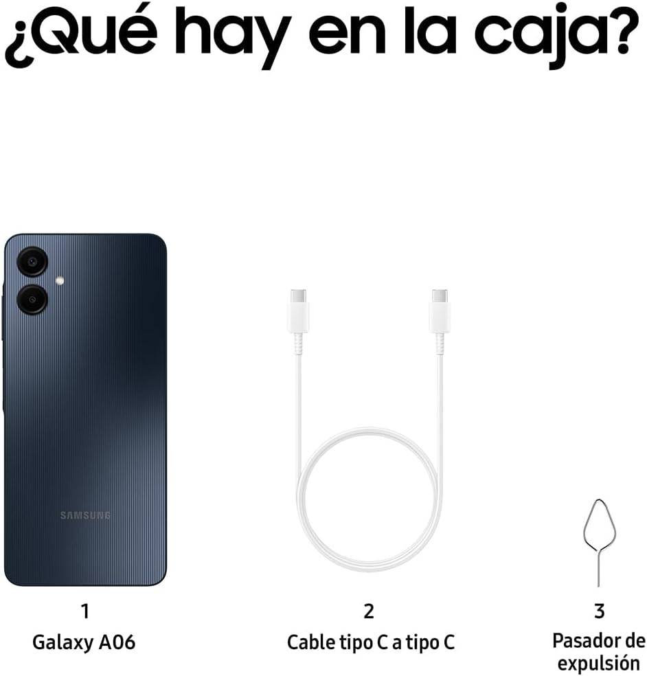 Celulares SAMSUNG SAMSUNG GALAXY A06 4GB 128GB NEGRO