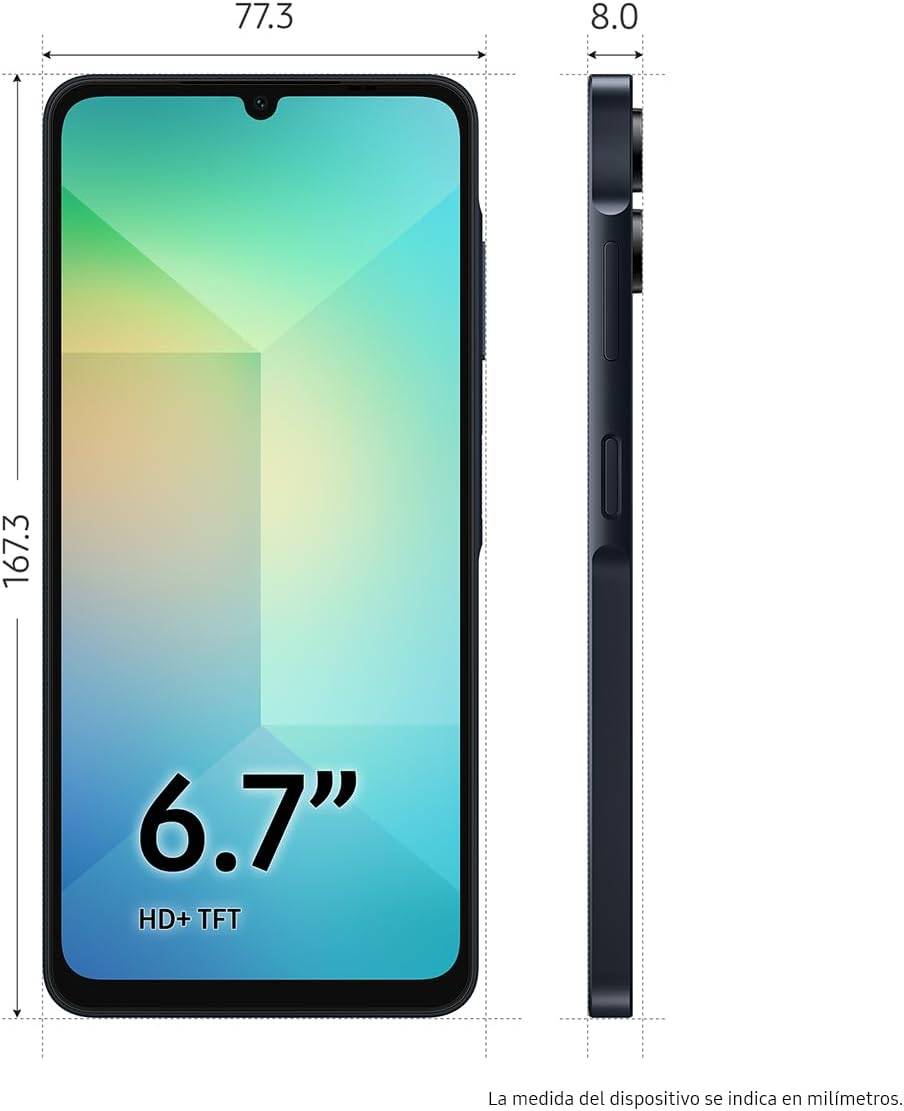Celulares SAMSUNG SAMSUNG GALAXY A06 4GB 128GB NEGRO