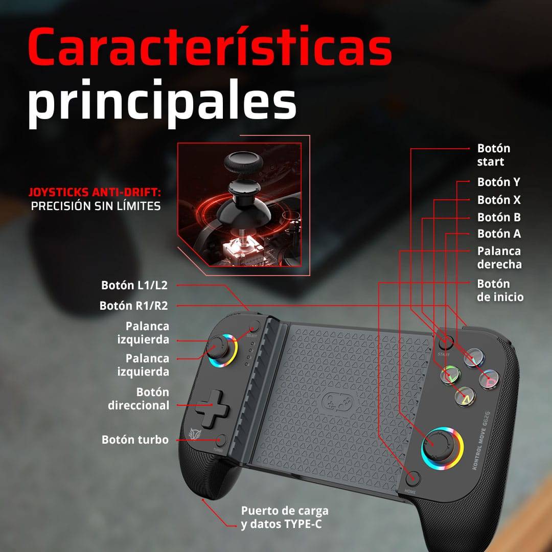 Controles Gaming Balam Rush G626