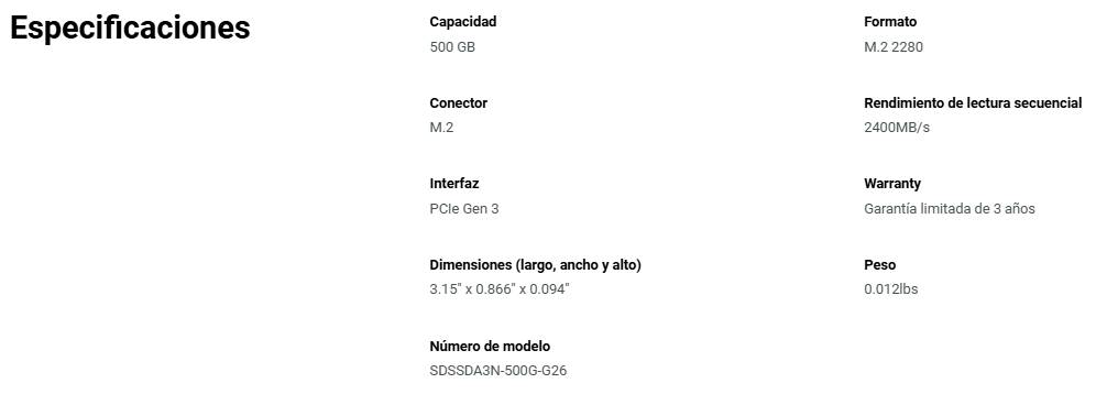 SSD SANDISK SDSSDA3N-500G-G26