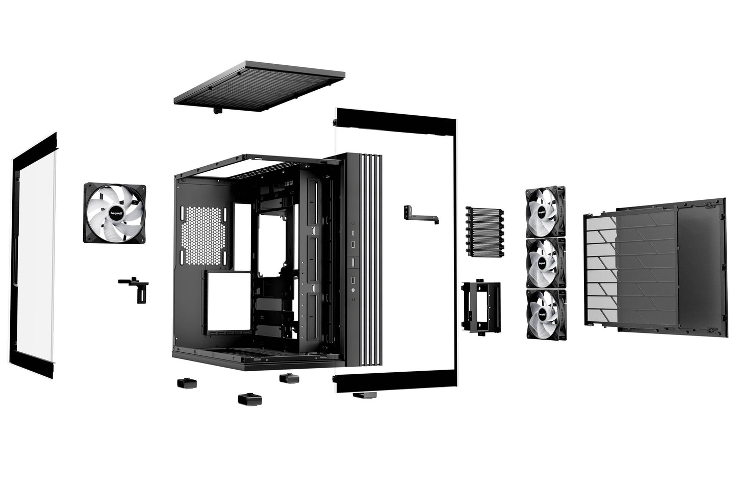 Gabinetes Gaming Be Quiet Light Base 600 LX Black