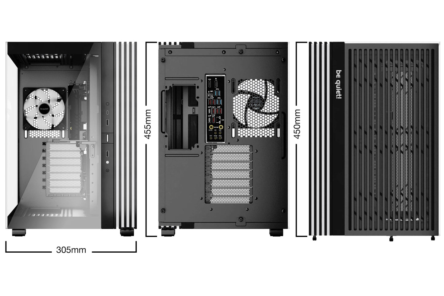 Gabinetes Gaming Be Quiet Light Base 600 LX Black