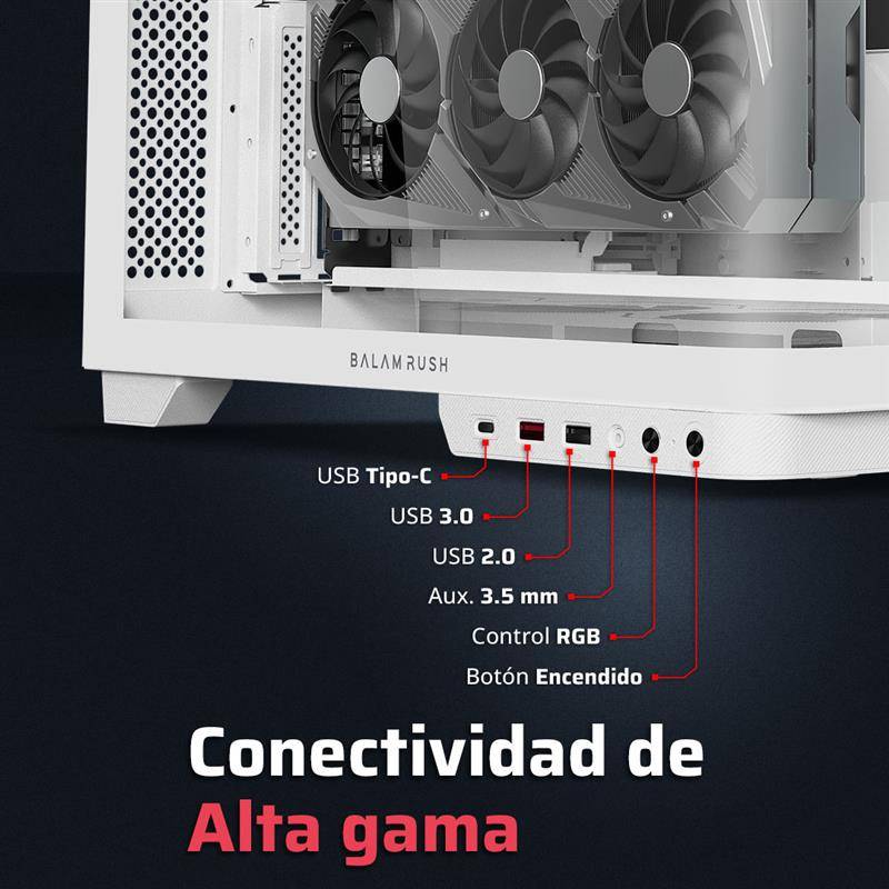 Gabinetes Gaming Balam Rush TANK EXPERT CURVE 7800