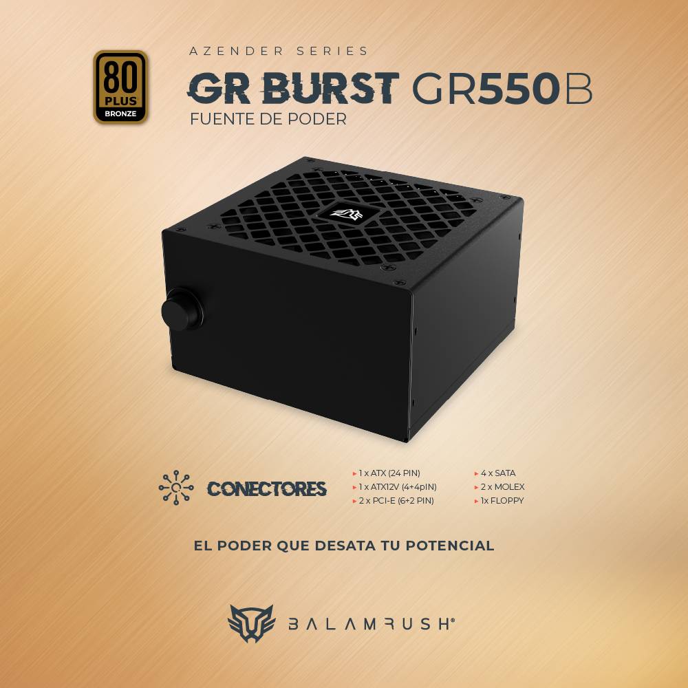 Fuente de poder Balam Rush GR550B