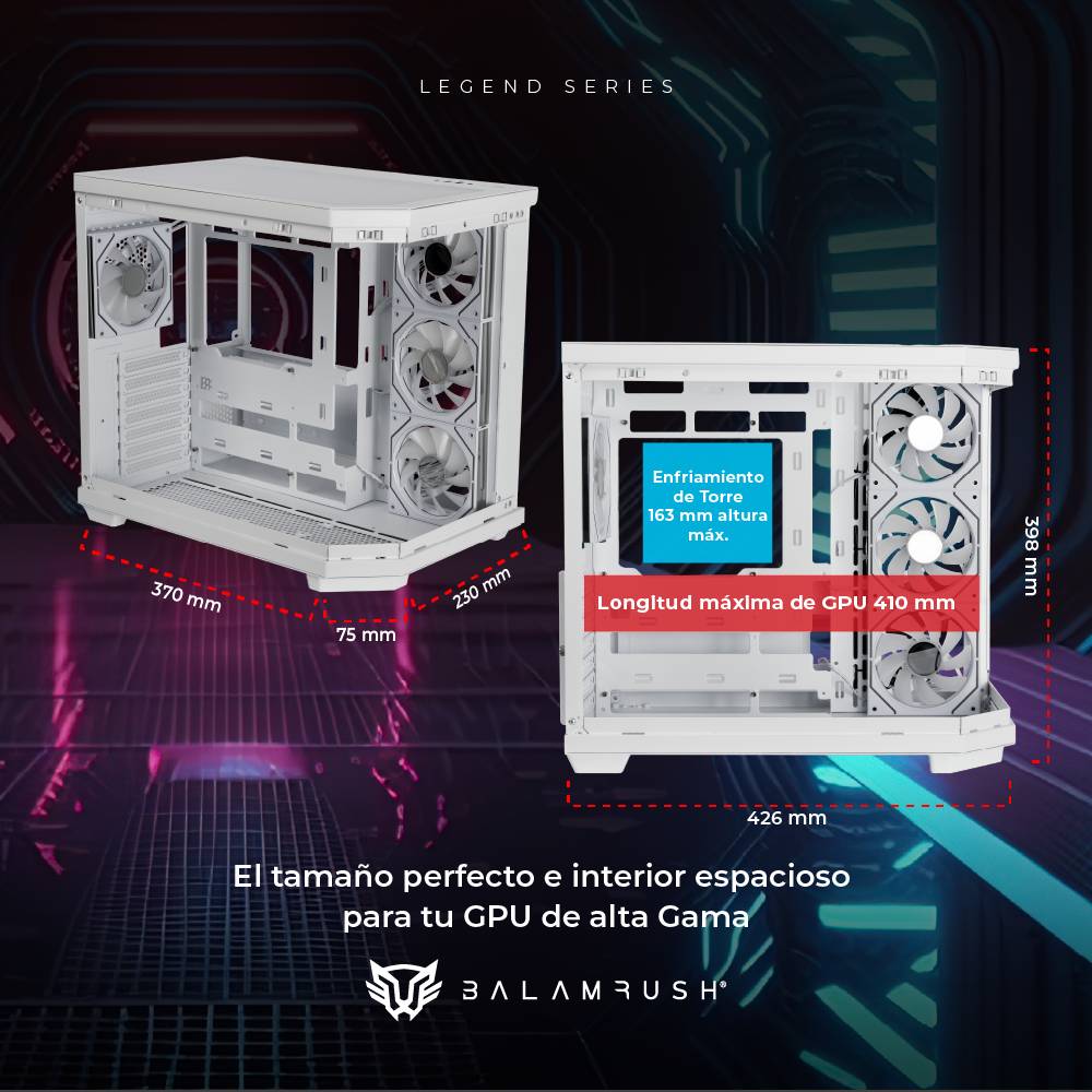 Gabinetes Gaming Balam Rush Tank Master 9600TB Legend Series