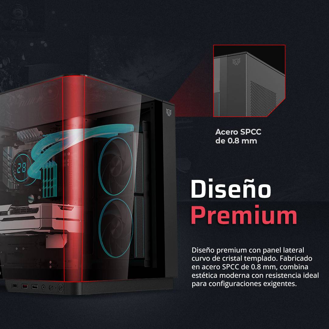 Gabinetes Gaming Balam Rush CURVE 6800