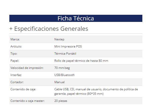 Impresora Nextep NE-512B