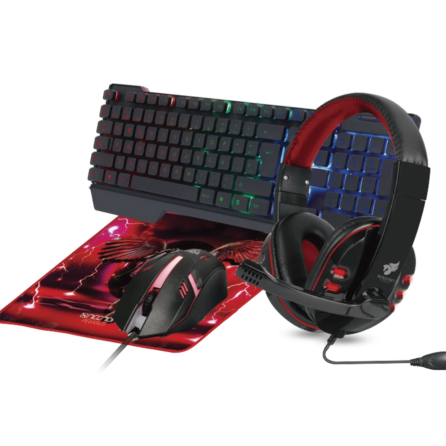 Kit Gaming 4 en 1 NECNON NGC-PEGASUS