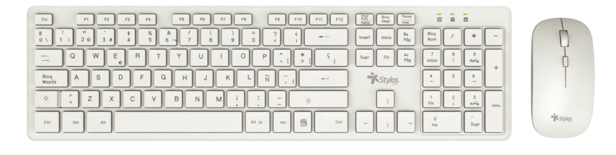 Kits para Teclado y Mouse Stylos STPKTM5W