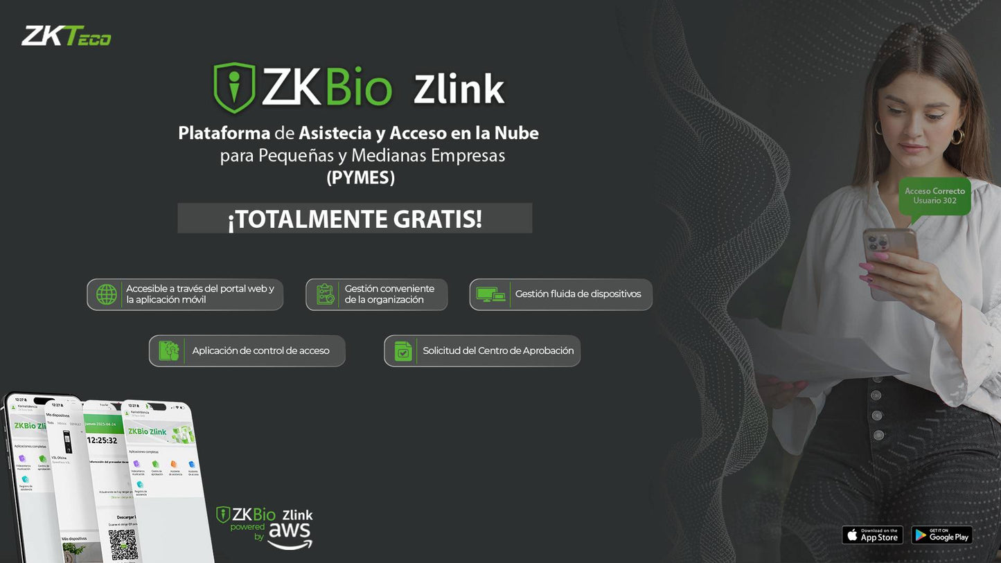 Control de acceso ZK TECO SenseFace2A