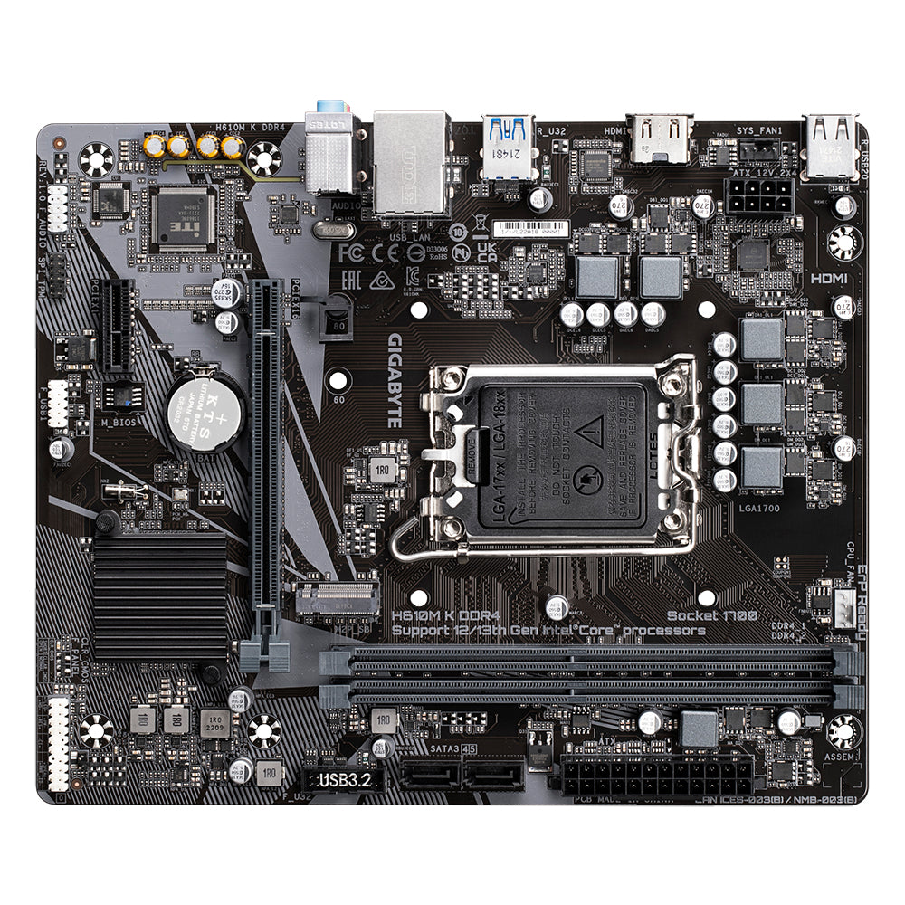 Motherboard GIGABYTE MB GIGABYTE H610M K DDR4