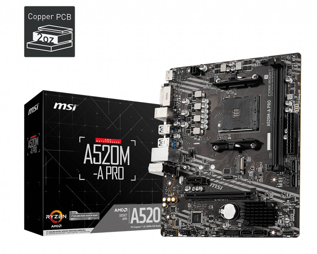 Motherboards Gaming MSI A520M-A