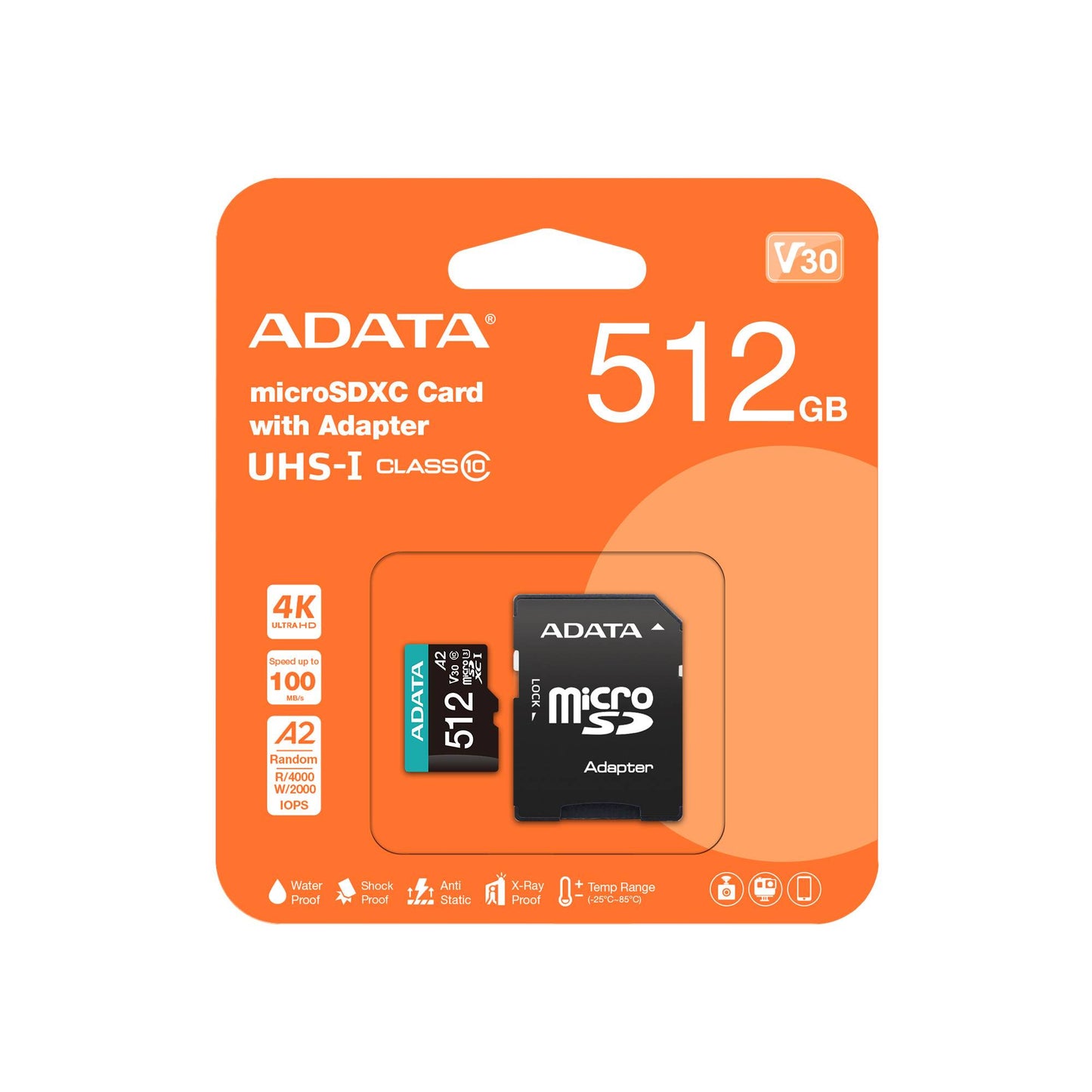 Micro Secure Digital A2 (V30) ADATA Premier Pro