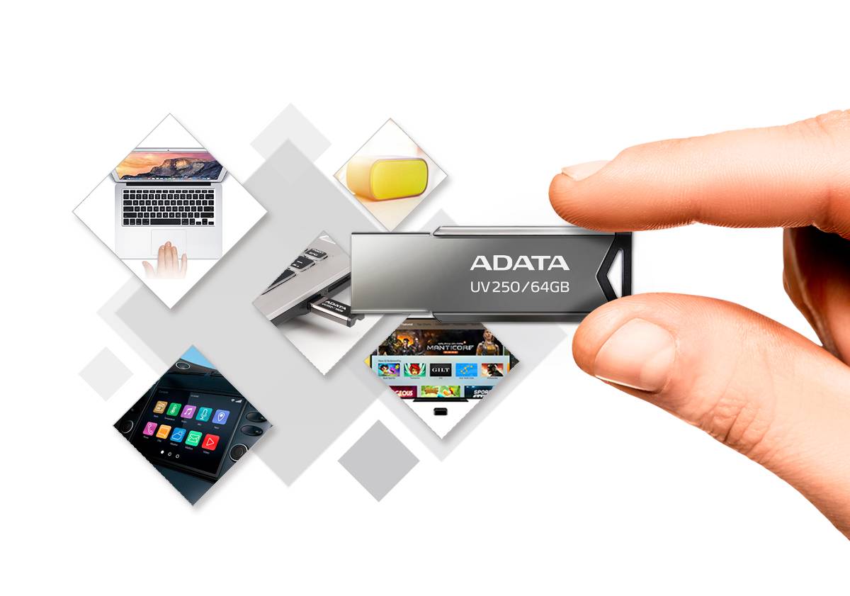 Memoria ADATA AUV250-64G-RBK