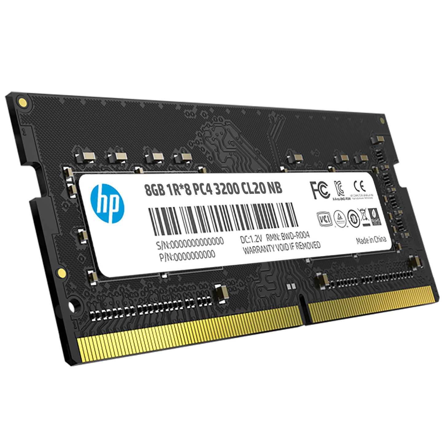 Memoria RAM HP S1 2E2M5AA de 8GB DDR4 SODIMM