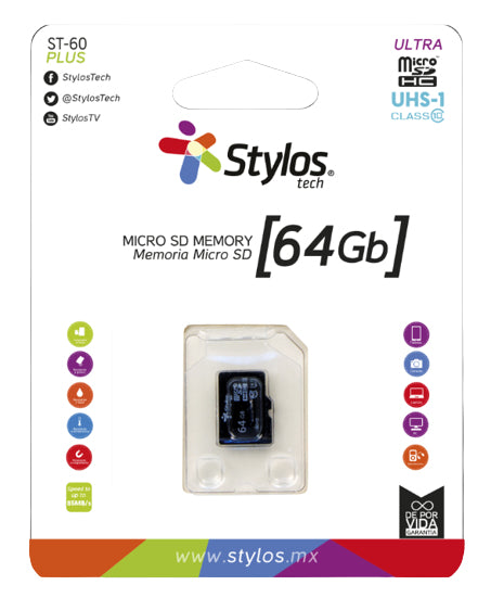 Memoria Micro SD Stylos STMSDA3B