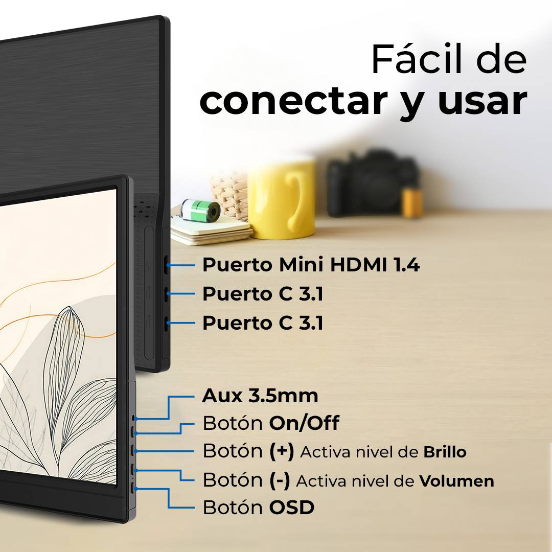 Monitores ACTECK SLIMBOARD SB15T