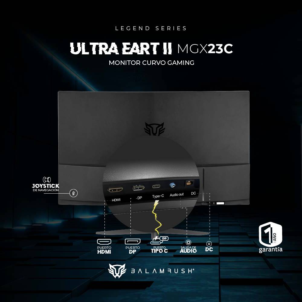 Monitor Gaming Balam Rush MGX23C