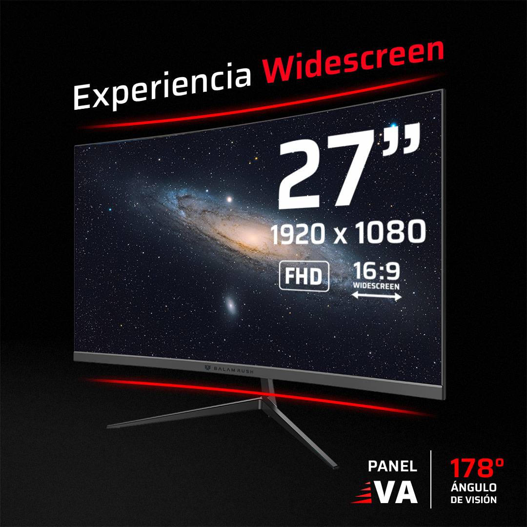 Monitores Gaming Balam Rush ANDROMEDA MAG27Y