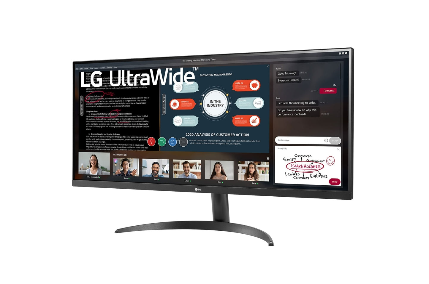 Monitor LG 34WP500-B.AWM